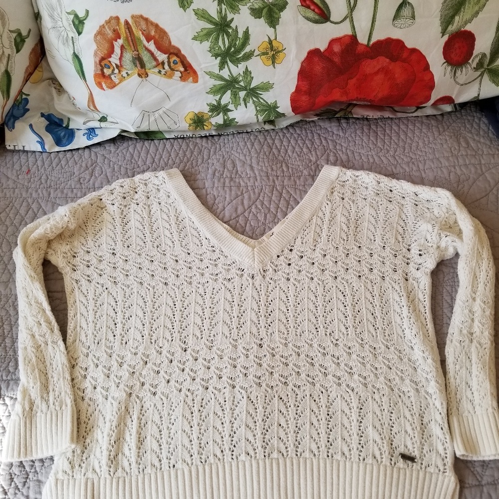 ivory sweater knitted